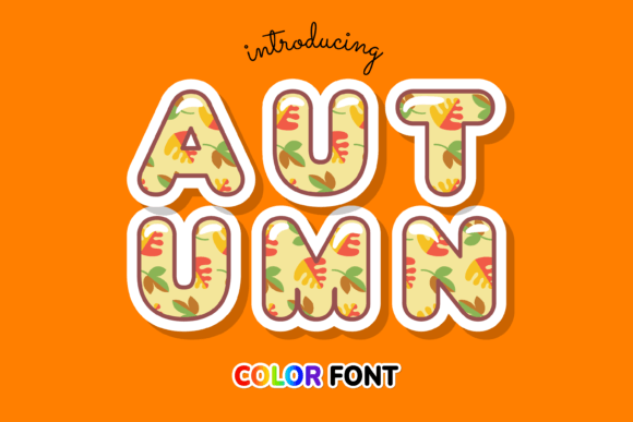 Autumn: A Color Font That Captures the Season's Spirit