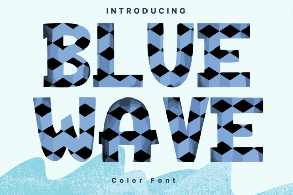 Blue Wave: A Creative Color Font for Dynamic Projects