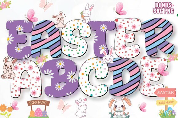 Easter Alphabet Pack: Your Go-To for Spring Design Projects