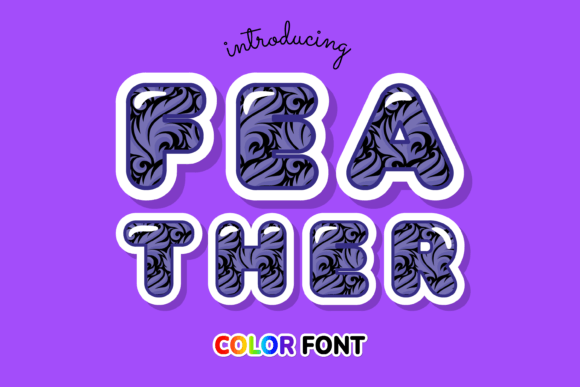 Feather: The Color Font That Brings Delicate Charm to Your Designs