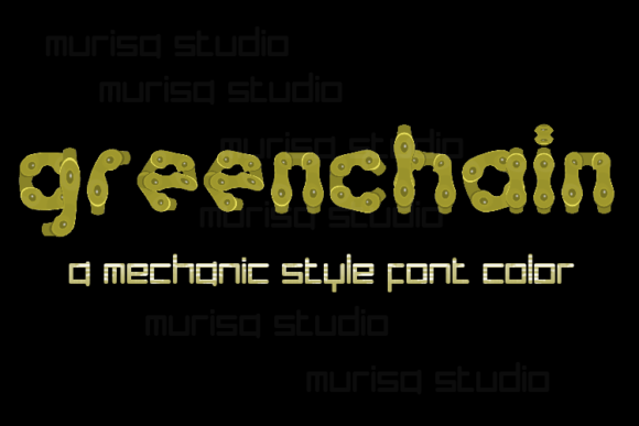 Greenchain: A Vibrant Color Font for Creative Projects