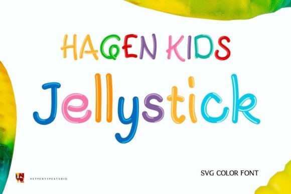 Hagen Kids Jellystick: A Playful Display Color Font