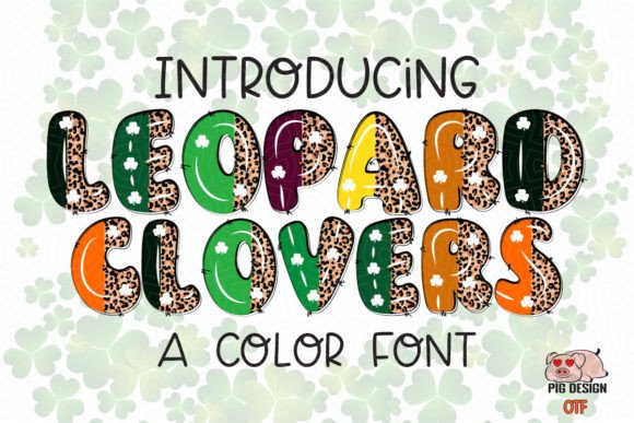 Leopard Clovers: A Whimsical Font for Creative Projects