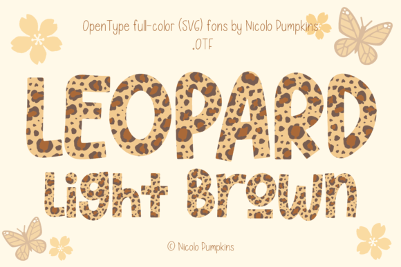 Leopard Light Brown: A Friendly Font for Modern Designs