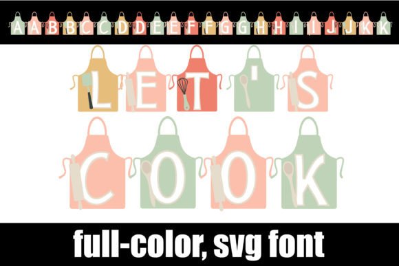 Let's Cook: A Color Font for Culinary Creatives