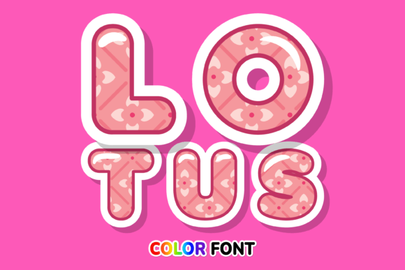 Lotus: A Color Font with Water Lily Charm