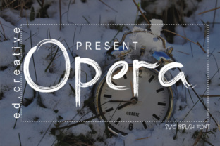 Opera: The Brush SVG Font That Commands Attention
