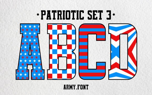 Patriotic Set 3: A Font for Bold Branding
