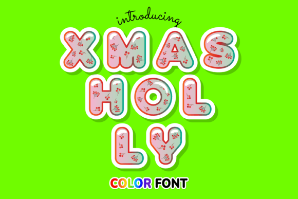 Xmas Holly: The Color Font for Festive Design Projects